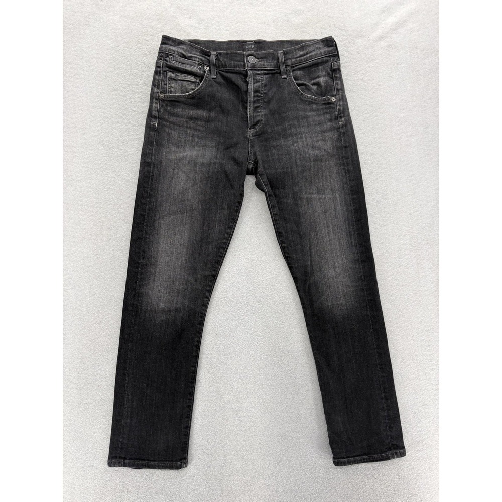 Citizens Of Humanity Emerson Slim Boyfriend Jeans Womens 27 Gray Charcoal Wash